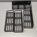 Side Refrigerator Storage Rack, Powder Coating Iron Magnetic Kitchen Shelf, Wall Mounted Rack | Refrig Side Rack | Fridge Organizer Shelf for Kitchen (4PCS)