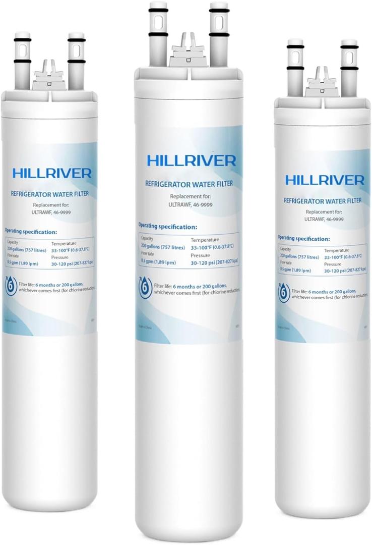 ULTRAWF Water Filter Replacement, Compatible with PureSource Ultra, 469999, Kenmore 9999 - Height 11 inches- 3 Pack
