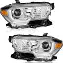 WEELMOTO Headlights for 2016-2023 Toyota Tacoma Models (Does NOT Fit Models with Factory DRL; Factory Halogen Models ONLY), for 16 17 18 19 20 21 22 23 Tacoma Replacement Headlamp