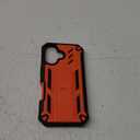 FNTCASE for iPhone 16 Phone Case: for iPhone 16 case with Kickstand Shockproof Military Grade Protective Cover - Dual Layer Full Protection Sturdy Matte Textured Drop Proof - 6.1 Inch Orange
