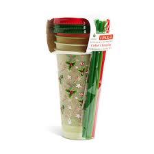 Manna 4 Pack 12 Oz Merry Christmas Cups With Lids