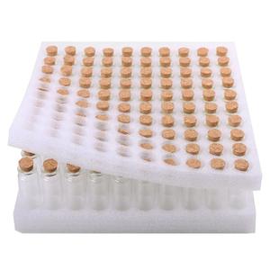 MaxMau 100 Small Glass Bottles with Cork Stoppers,15ml Glass Vials Tiny Jars for Wedding Favors Party Gift Room Decoration Seed Storing Containers Art Paint Display