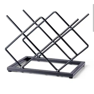 Wudkey Black Strong Load-Bearing Countertop Wine Rack for Bar Space Organization and Decor