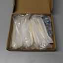 khtumeware 10 Pack 5 Inch(128mm) Polished Brass Cabinet Pulls Unlacquered Gold Cabinet Handle Heavy Duty Solid Cabinet Hardware for Cupboard Drawer Pulls Dresser Handle