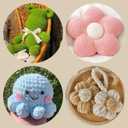 MESTOON 1/4/9 Pack Chunky Chenille Yarn 100g/3.05oz Thick Soft Velvet Baby Yarn for Crocheting Hand Knitting Sweater Scarf Blankets DIY Craft (Light Blue, 9 Pack)