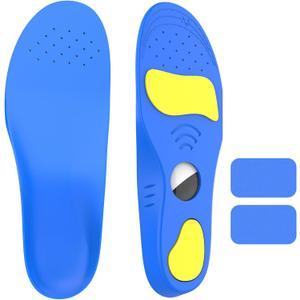 Insoles for airtag Kids, Kids air-tag Shoe Insert, Adults and Elderly, Tracker Devise Case for Kids' Shoes, Blue (Foot:7.1-7.5IN/Insole:7.6-8.3IN/12.5C-1Y)