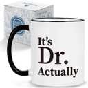 It's Dr Actually Coffee Mug 11OZ - Doctor Gifts for Phd Student Doctorate Degree Physician New Doctor, Christmas, Birthday Gifts for Coworker Friend Men Women