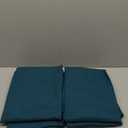 GFI LINEN CLUBS Teal Cotton Tab Top Curtains  50x96 inch Window Panel Set, 2 Panels for Living Room, Bedroom or Bathroom