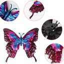 FUNWILDLIFE Metal Butterfly Wall Decor - 2 Pack 11.4" Outdoor Fence Wall Art Decor, Large Butterfly Wall Decor for Garden Yard Living Room Bedroom Patio Balcony