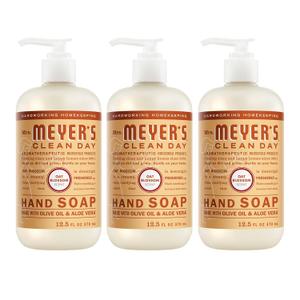 MRS. MEYER'S CLEAN DAY Hand Soap, Oat Blossom, 12.5 Fl Oz Bottle - 3 Pack