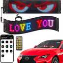 Devil Eyes Light for Cars, 15"x4" Programmable Flex LED Sign, Led Eyes for Car Windshield with APP Control and Remote Controller