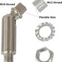 MELUCEE Brushed Nickel Sloped Ceiling Adapter for Chandeliers Pendant Lights 1 Pcs, Suitable for Vaulted or Angled Ceilings