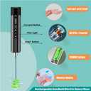 Rechargeable Epoxy Resin Mixer,USB Handheld Electric Resin Mixer for Mixing Epoxy Without Bubbles, Resin Stirrer for Tumblers Epoxy, Resin Molds, Glazes and Paint (Grey) (White)
