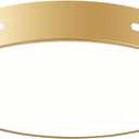 Dimmable LED Ceiling Light, 5CCT 2700K-6000K Modern Gold Flush Mount Ceiling Light, Minimalist Round Close to Ceiling Lighting Fixtures for Bedroom, Bathroom, Living Room, 15.74in