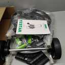 Garden Hose Reel Cart, Holds 75-150 Feet of 5/8-Inch Hose, Portable Hose Reel Cart With Wheels,Adjustable Handrail, Quick Hose Connector (Original, Black)