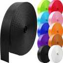 Nylon Webbing 1 inch 1.5 inch 2 inch Webbing Nylon Strap Backpack Straps Belt, 10 25 50 3.3 Yards Webbing