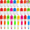 28 Pack Easter Basket Stuffers, Retractable Pens Transform Novelty Pen for Kids Class Prizes Easter Gifts Classroom Exchange Boys Girls Easter Stationery Party Favor Easter Basket Stuffer Fillers
