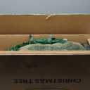 [ Timer & 12 Modes ] 3 Ft Green PVC Christmas Tree with 50 Multi Color Lights DIY 15 Ball Ornaments 3D Star Small Artificial Xmas Tree for Indoor Holiday Party Decorations