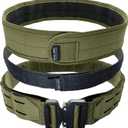 Battle Belt | Heavy Duty Nylon Belts | Molle Riggers Belt | American Company (Od Green)