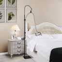 CPAP Hose Holder, CPAP Hose Holder for Bed Adjustable Height and Angle, CPAP Hose Hanger CPAP Tube Holder Avoid Hose Entanglement, CPAP Holder Bedside Anti-Rust Alloy, Black (#090090)