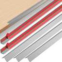 5pcs 48" Grey Metal Corner Protectors, Aluminum Self Adhesive Corner Guards, Metal Wall Edge Protector Strip, Furniture Corner Protectors, Edge Trim for Cabinets and Kitchen Islands(0.8"x0.8")