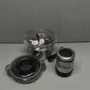 Kitchen in the box Food Processor, Electric Meat Grinder & Food Chopper with 400W Powerful Veggie Chopper-2 Bowls8 Cup+8 Cup & 2 Bi-Level Blades for Meat/Fish/Vegetable/Baby FoodBlack Button