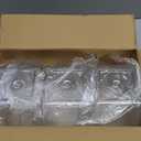 3 Pack Hexagon Plastic Candy Jars,72oz Clear Cookie Jar with Lid for Dry Food,Snacks,Candies,Cookies,Dog Treats,Laundry Pods,Coffee Pods,Craft Supplies