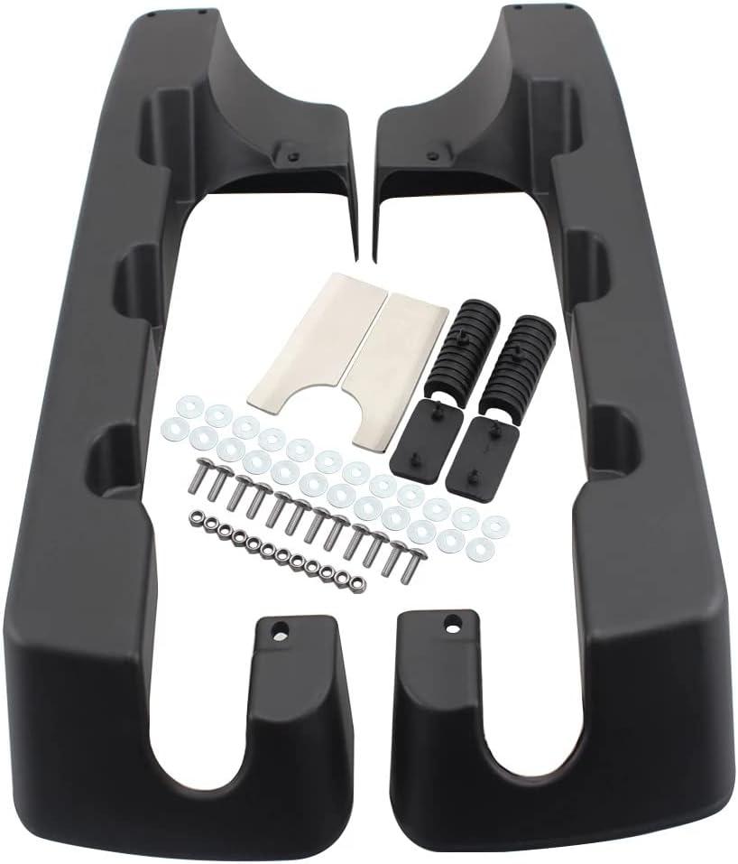 4" Hard Stretched Saddlebag Extension For Harley Touring Models Electra Street ultra Glide Road King Classic FLHTC EFI FLHTCI FLHRC 1994-2013 (Gloss Black)