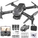 Cool Mini Drone with Camera for Kids Adults Beginners, 1080P FPV Camera Remote Control Drone for Kids with 3 Batteries, One-Click Take Off/Landing, Altitude Hold, Headless Mode, 360 Flips, 3-Gear Speeds , Emergency Stop, Toys Gifts for Adults Beginner and Kids