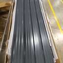 8ft x 10ft Grey Iron Metal Storage Shed - Durable Outdoor Shed with Window, Sliding Doors & Metal Foundation for Patio, Backyard & Entryway Storage