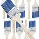 Bates- Paint Brushes, 2.5-Inch, 12 Pack, Angle Brushes, Treated Wood Handle, Wall Paint Brushes for Walls, Stain Brush, Furniture Paint Brush, Paint Brushes for Painting Walls, Painting Brush