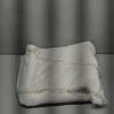 DREAMINGO Sofa Covers Washable Thick Chenille Couch Cover for 3 Cushion Couch Sofa Multi-Use Couch Cover Blanket Modern Pet Furniture Protector Sectional Couch Slipcover 91"x150", Beige White