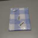 Gingham Table Runner Light Blue and White, Spring Buffalo Plaid Check Table Cloth 72 Inches Long Table Decor, Summer Party Suppliers for Rustic Farmhouse Birthday Wedding Baby Shower Party