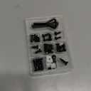 Rightcar Solutions License Plate Screws Stainless Steel License Plate Fasteners for Front License Plates, Rattle-Proof Security Screws with Hex Key - Anti-Theft Screw Kit, Black Kit