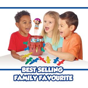 TOMY Pop Up Pirate Board Game - Interactive Kids and Toddler Activities for Family Game Night - Girls and Boys Toys - 2-4 Players - Ages 4 Years and Up