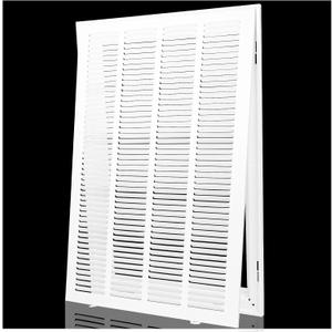 Return Air Filter Grille 16x25 Return Air Vent Cover for Wall and Ceiling,HVAC A/C Cold Air Intake Grille Fits Duct Opening 16"W x 25"H,HVAC Vent Cover Holds 1" Thick AC Filter, For 16''W25''H-Duct Opening