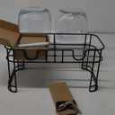 1 Gallon Glass Drink Dispensers For Parties 2 PACK Beverage Dispenser, Glass Drink Dispenser With Stand And Stainless Steel Spigot 100% Leakproof  Lemonade Dispenser With Ice Cylinder Laundry Detergent