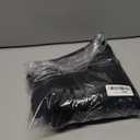 Women's Velvet Pants Casual Elastic Waist Lantern Slacks Loose Fit Baggy Patchwork Trousers Black M