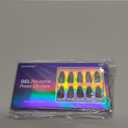 Soft Gel Black Press on Nails Almond - Short Nails with Glossy French Tips in a Matte Finish, Perfectly Glue on Nails with Glue in 16 Sizes - 32 Reusable Fake Nails for Women, Matte Black