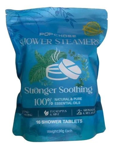 POPCHOSE Shower Steamers Aromatherapy - Eucalyptus for Shower, 16 Pack Natural Menthol Shower Bombs, Quick Relief Nasal Congestion, Home SPA & Self Care Gifts, Relaxation Gifts for Women & Men