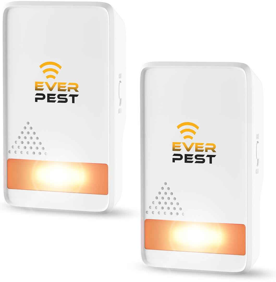Ultrasonic Pest Control Repeller Plug in 2 Pack Repellent - Get Rid of Mosquito, Mice, Cockroach Ultimate Pest Free