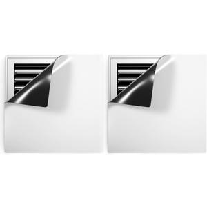 Square Magnetic Vent Covers, 12" x 12" (2 Pack), Extra Strong Magnets, Fits Steel Vents Only, Complete Seal, Air Vent/Register Covers for Home Ceiling, Wall, HVAC, AC, and Heater Vents