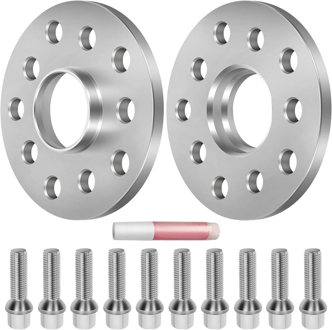 OCPTY 5x100 to 5x112 Wheel adapters 10mm 5 Lug hubcentric with 14x1.5 Studs fit for 2006-2015 for A3 2008-2015 for R8 Wheel Adapter 2PCS
