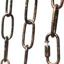 6ft Aged Bronze Finish Lighting Chain Industrial Style Deco Chain (4mm)