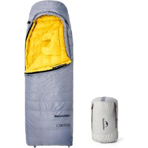 Naturehike 0 Degree Ultralight Down Sleeping Bag for Adults, 650FP Backpacking Cold Weather Sleeping Bag with RDS Down, 28.9 for Camping, Hiking, 2025 Model (Large, Gray-86.6 x 33.46in)