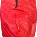 Upright Christmas Tree Bag - Zippered Cover with Handles and Cinch Cord for Assembled Artificial Trees Up to 7.5-Feet by Elf Stor (Red)