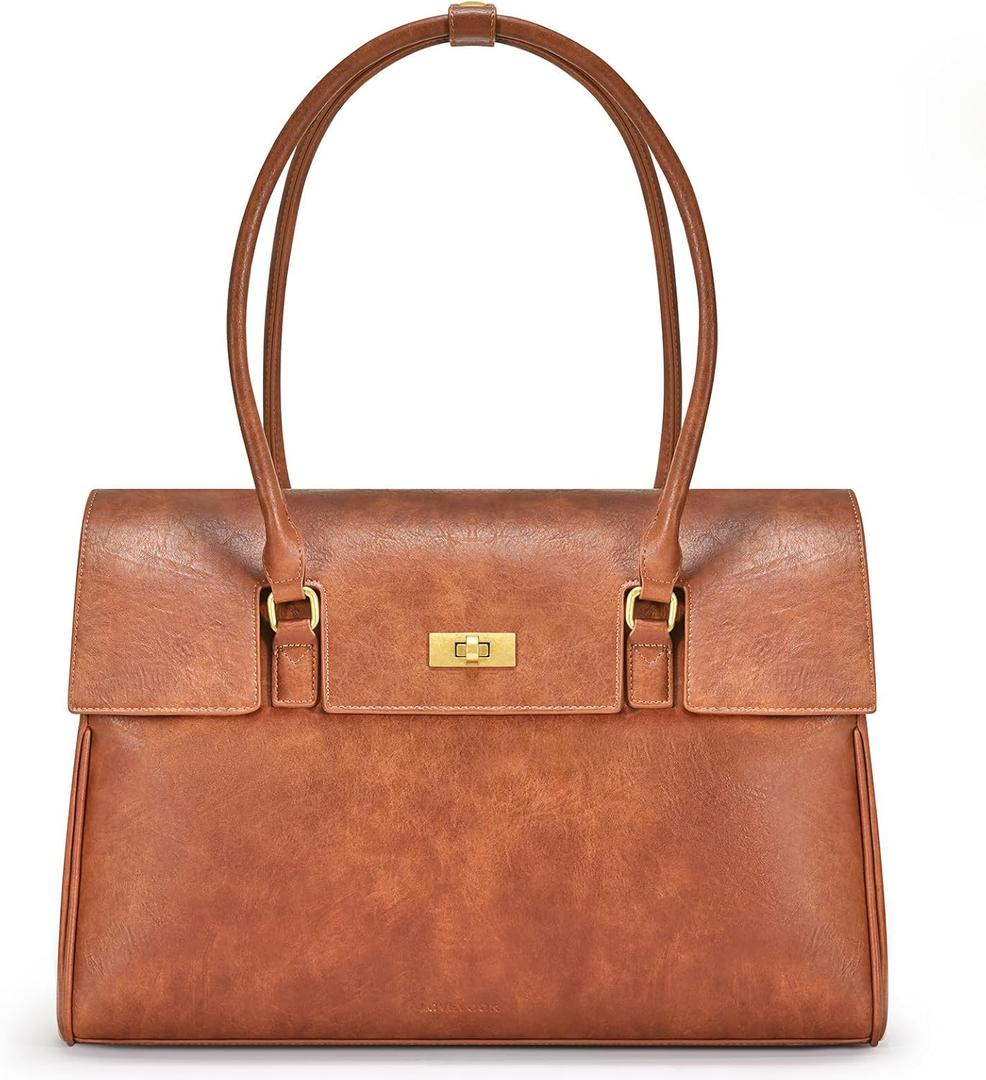 LOVEVOOK Laptop Bag for Women Work Tote Messenger Bag Waterproof Business Office Professional Handbag Shoulder Bag