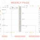 3 x 2026 Planner, Weekly and Monthly Calendar Book Planner, Agenda 2026 from January to December, Academic Planning for School, Offices Supplies, Painted Flowers