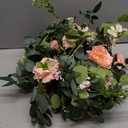 SOMYTING 2 Pack 13FT Flower Garland, Artificial Rose Vine Fake Flower Garland Silk Rose Peony Hanging Vine Faux Floral Garlands for Wedding Party Arch Table Wall Backdrop Decoration (Light Pink, 2PCS)