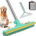 Carpet Rake for Pet Hair Removal - 60" Adjustable Long Handle Carpet Rake, 3 in 1 Reusable Pet Hair Removal Tool Kit, Cat Dog Fur Rakes Scraper Carpet Broom for Carpets, Rugs, Mats